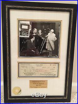 Cecil B DeMille Autograph Founder of Hollywood Walt Disney Co COA Rare Framed