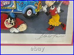 Charles Fazzino 3D Pop Art Mickey Wood Walt Disney Artist Proof 53/100