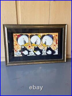 Christmas Price Disney Get Your Ducks In A Row Framed 18X36 Serigraph
