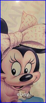 Classic Mickey and Minnie Vintage Poster Frame Print Walt Disney 1986 20x26