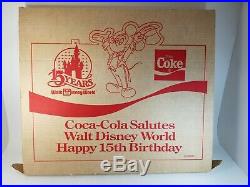 Coca-Cola Salutes Walt Disney World Happy 15th Birthday 60-Pin Framed Set 1986