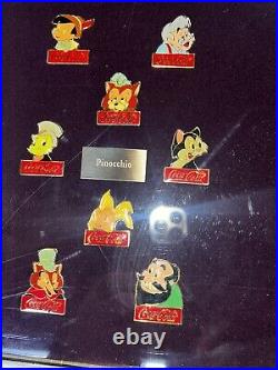 Coca-Cola Salutes Walt Disney World, Happy 15th Birthday 60 Pin Framed Set 1986
