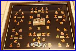 Coca Cola Salutes Walt Disney World Happy 15th Birthday 60 Pin Framed Set Box