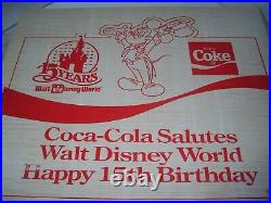 Coca-Cola Salutes Walt Disney World Happy 15th Birthday 60 Pin Framed Set NEW