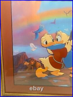 Color Model WALT DISNEY ANIMATION ART TWO BY TWO FRAMED serigraph FANTASIA Rare