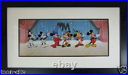 DELUXED Mickey Through the Years Disney cel Sericel BRAND NEW FRAME Certified