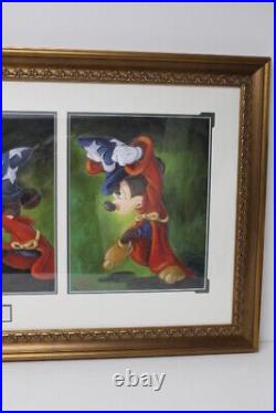 DISNEY Randy Noble Mickey Sorcerer Triptych #1 Paper Giclee 19 of 95 Framed