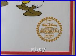 DONALD DUCK Mr Duck Steps Out Walt Disney Limited Edition Framed SERIGRAPH
