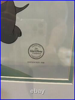 DUMBO & TIMOTHY Walt Disney Flying High Deluxe Edition Framed Sericel COA/LE 500