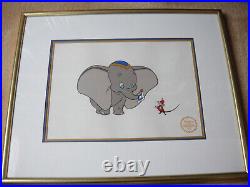 DUMBO Walt Disney Serigraph Cel Framed Limited Edition 9500