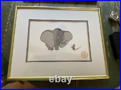 DUMBO Walt Disney Serigraph Cel Framed Limited Edition 9500 Framed