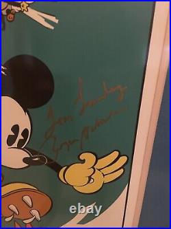 Dallas Cowboys Walt Disney Autographed Framed Poster