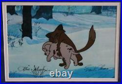 Dbl Signed Hand Painted Walt Disney Production Cel From The Movie 101 Dalmations
