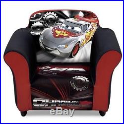 Delta Children Plastic Frame Upholstered Chair, Disney/Pixar Cars Machine Washab