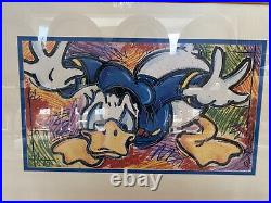 Dick Duerrstein DISNEYLAND DONALD DUCK Framed Hotel Print COA 24 x 35