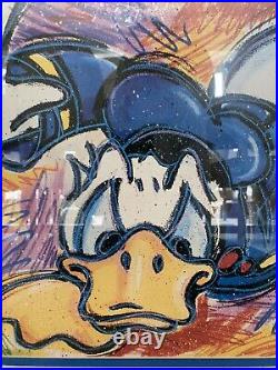 Dick Duerrstein DISNEYLAND DONALD DUCK Framed Hotel Print COA 24 x 35