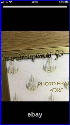 Disney 50th Anniversary Walt World WDW Photo Frame Castle