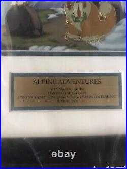 Disney Adventures In Pin Trading 2004 Alpine Adventures LE 15 Framed Pin Set New
