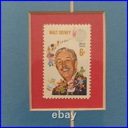 Disney Art of Animation Genius at Work with Walt Disney Stamp (Framed)