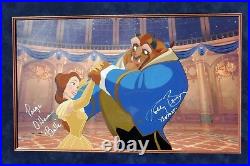 Disney Beauty and the Beast BALL ROOM DANCING hand painted cel limited COA