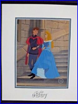 Disney Cel Sleeping Beauty Phillip & Aurora- Limited Edition SIGNED FRAMED