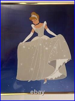 Disney Cinderella's Magic Night Framed Limited Cel Fairy Godmother & Coach