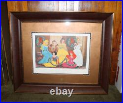 Disney Cruise Line Litho Once Upon a Holiday Artist Proof, Signed, Framed
