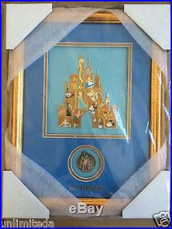 Disney D23 Expo 2015 Castle Mystery Pin Set Frame and Completer Pin LE 100