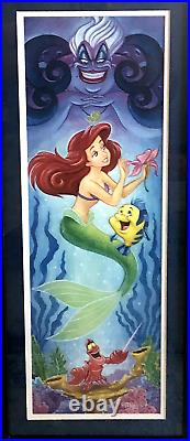 Disney Fine Art Deep As The Sea Ariel Ursula Framed Lithograph Tim Rogerson