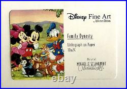 Disney Fine Art Family Dynasty Mickey Mouse Frame Lithograph Michelle St Laurent