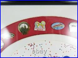 Disney Framed 22 Pin Set Walt Disney World 2000 Resorts Limited Ed. 100