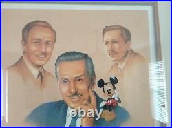 Disney Framed Triple MattedMEMORIES OF WALT2499/2500 Lithograph Signed with COA