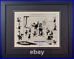 Disney Hand Signed Alice Comedies 8x10 Frame Silent Movie Virginia Davis