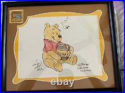 Disney Handdrawn Winnie the Pooh Art With Pin, Framed, Signed by Monica Willis 2024