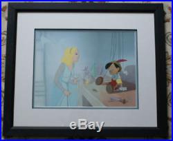 Disney LE 5,000 Blue Fairy & Pinocchio Gift of Life Sericel Framed 19 YO