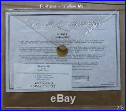 Disney LE 5,000 Sorcerer Mickey Mouse Follow Me Sericel Quality Framed
