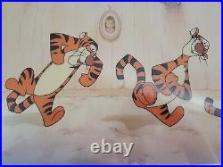 Disney Limited Ed Cel Winnie the Pooh Bouncy Trouncy Tigger Framed