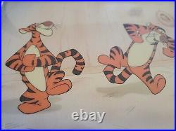 Disney Limited Ed Cel Winnie the Pooh Bouncy Trouncy Tigger Framed