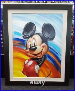 Disney Limited RAINBOW MICKEY numbered Print by Greg McCullough CERTIFIED framed