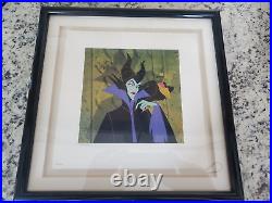 Disney MALEFICENT THE MISTRESS OF ALL EVIL Framed Print 75/7500 with COA 14x14