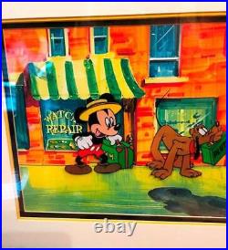 Disney Mickey Mouse Serigraph Cell Mr Mouse Takes A Trip Framed Ltd Ed