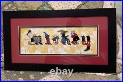 Disney Mickey Through The Years Letter Character Framed Pin Set (Read)