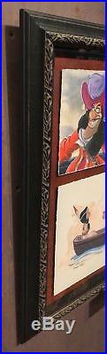Disney Parks Captain Hook Frame LE Giclee by Randy Noble New
