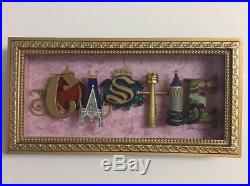 Disney Parks Castle Icon Letters Shadow Box Frame by Dave Avanzino NEW