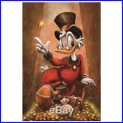 Disney Parks Duck Tales Scrooge McDuck Framed Giclee by Darren Wilson New