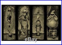 Disney Parks Haunted Mansion Nightmare Before Christmas Framed Print New