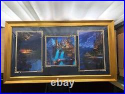 Disney Parks John Nadeau Framed Cinderella Carriage Ride Late Arrival Prints