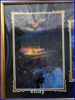 Disney Parks John Nadeau Framed Cinderella Carriage Ride Late Arrival Prints