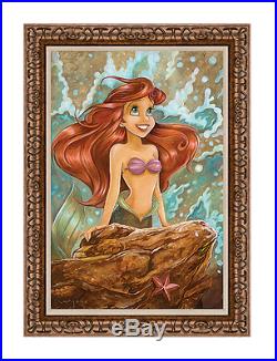 Disney Parks Little Mermaid Ariel Framed Canvas Darren Wilson