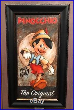 Disney Parks Pinocchio The Original LE Framed Giclee by Darren Wilson New